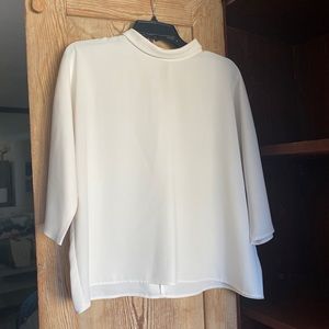 Uniqlo ivory blouse